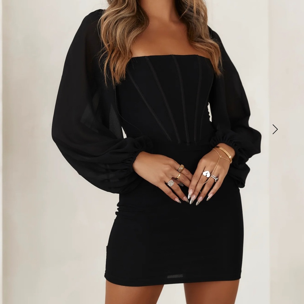 Hello Molly Looking Gorg Mini Dress Black